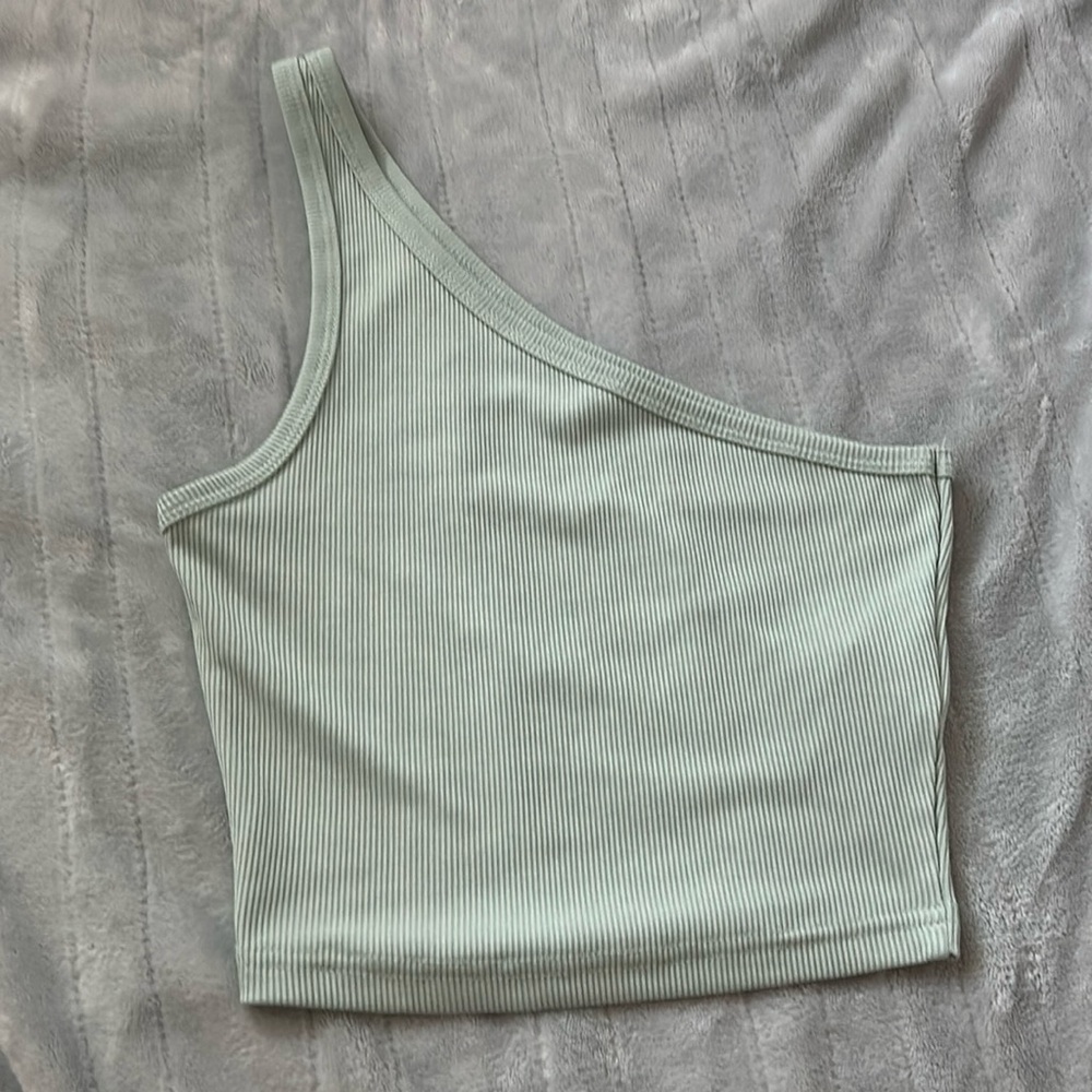 SHEIN One Shoulder Green Top
